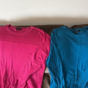 Banana Republic pink and blue lightweight sweaters size L